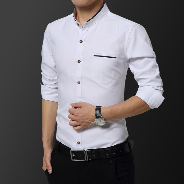 2020 brand clothing male autumn slim fit leisure pure cotton long sleeve shirts / men's stand collar business shirt size s-5xl, White;black
2020 brand clothing male autumn slim fit leisure pure cotton long sleeve shirts / men's stand collar business shirt size s-5xl, White;black