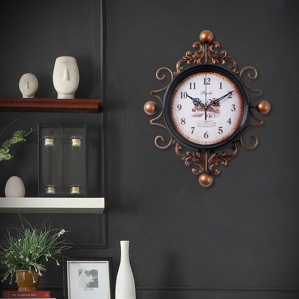 european retro style clock watch wall clocks horloge iron art home decoration living room quartz needle
european retro style clock watch wall clocks horloge iron art home decoration living room quartz needle