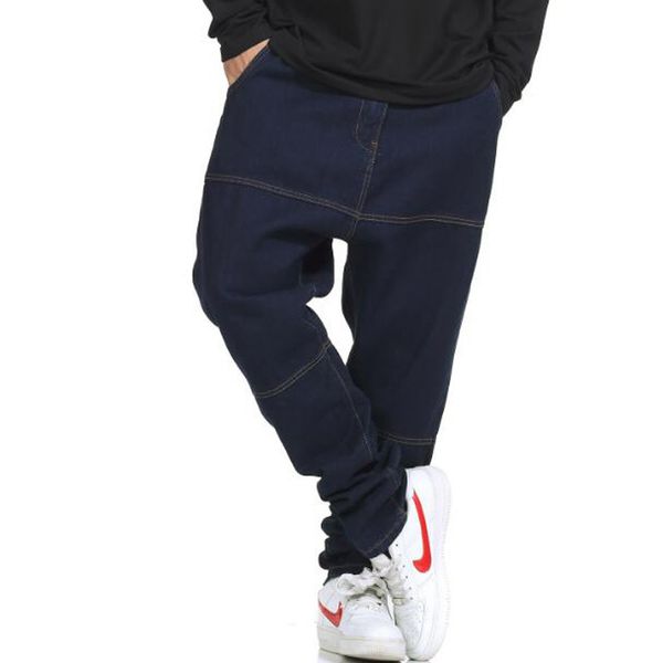 man hip hop skateboard pants men's fashion men loose dark blue jeans trousers, Black
man hip hop skateboard pants men's fashion men loose dark blue jeans trousers, Black