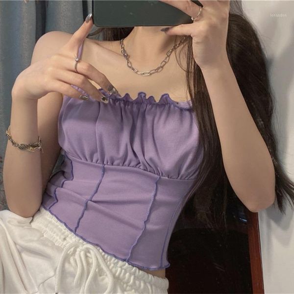 women's tanks & camis bodycon backless crop women purple strap knitted streetwear fold cropped feminino becamisole 1, White
women's tanks & camis bodycon backless crop women purple strap knitted streetwear fold cropped feminino becamisole 1, White