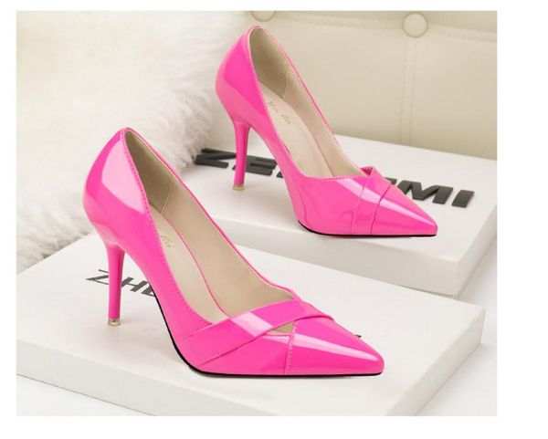 spring and autumn with new style fashion high heel fine heel pointed end womens shoesolm51, Black
spring and autumn with new style fashion high heel fine heel pointed end womens shoesolm51, Black