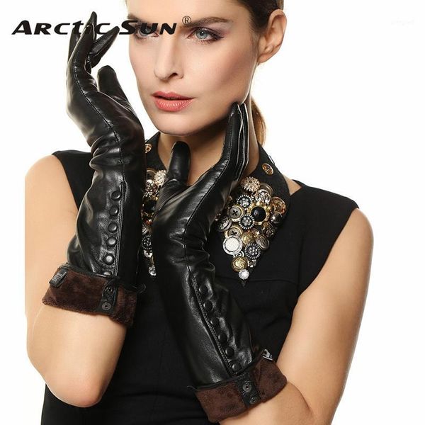 five fingers gloves 2021 women' genuine leather female 100% lambskin finger touch button decoration long style l147nc11, Blue;gray
five fingers gloves 2021 women' genuine leather female 100% lambskin finger touch button decoration long style l147nc11, Blue;gray