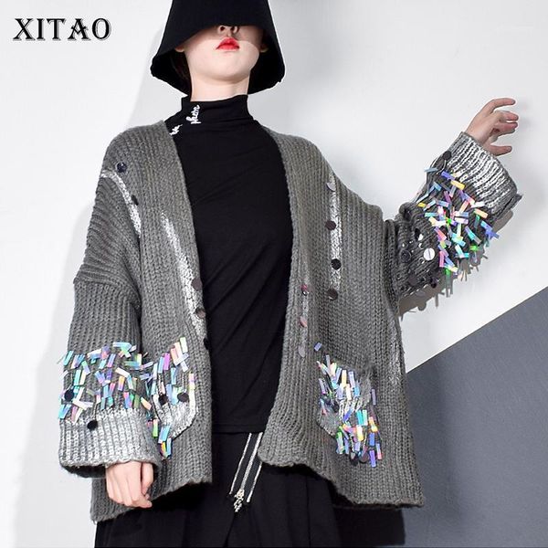 xitao casual patchwork sequins sweater women 2020 autumn tide fashion new style open stitch collar print striped pocket xj49371, White
xitao casual patchwork sequins sweater women 2020 autumn tide fashion new style open stitch collar print striped pocket xj49371, White