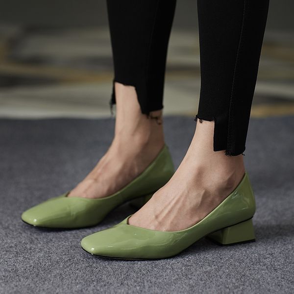 2021 sweet cow hide female bombs toe shallow woman work thich party daliy shoes heels mko6, Black
2021 sweet cow hide female bombs toe shallow woman work thich party daliy shoes heels mko6, Black