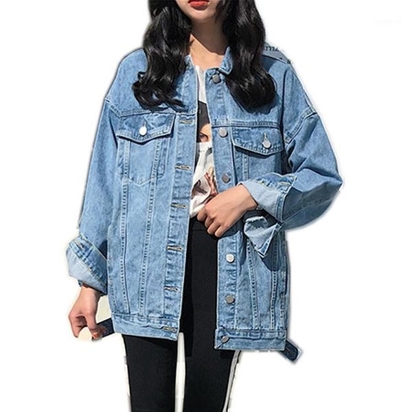 spring autumn turn-down collar jean jackets for women loose casual blue fashionable women coats female outwear denim feminine1, Black;brown
spring autumn turn-down collar jean jackets for women loose casual blue fashionable women coats female outwear denim feminine1, Black;brown