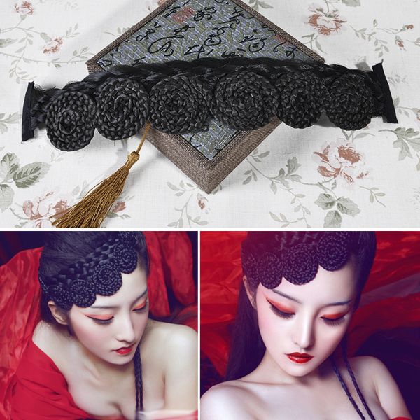 chinese style vintage opera braid bangs clip for antique studio pgraphy tv movie play princ hair accories for women, Silver
chinese style vintage opera braid bangs clip for antique studio pgraphy tv movie play princ hair accories for women, Silver