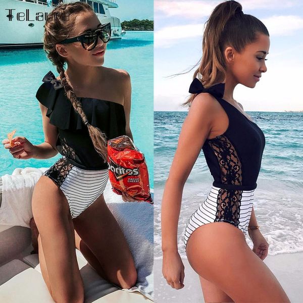 2019 one piece swimsuit women swimwear lace monokini padded swim suit bodysuit bathing suit one shoulder beach wear female t200708, White;black
2019 one piece swimsuit women swimwear lace monokini padded swim suit bodysuit bathing suit one shoulder beach wear female t200708, White;black