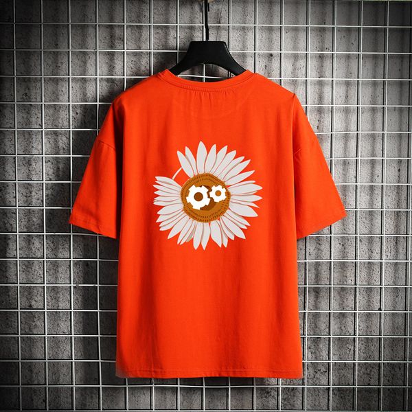 man's t-shirt men summer orange floral oversized hip hop japanese streetwear harajuku male t shirt kg-236, White;black
man's t-shirt men summer orange floral oversized hip hop japanese streetwear harajuku male t shirt kg-236, White;black