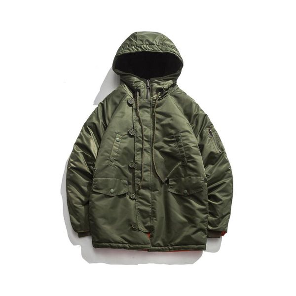 men's down & parkas winter japan retro cotton-padded clothes casual hooded workwear jacket boys street coat, Black
men's down & parkas winter japan retro cotton-padded clothes casual hooded workwear jacket boys street coat, Black