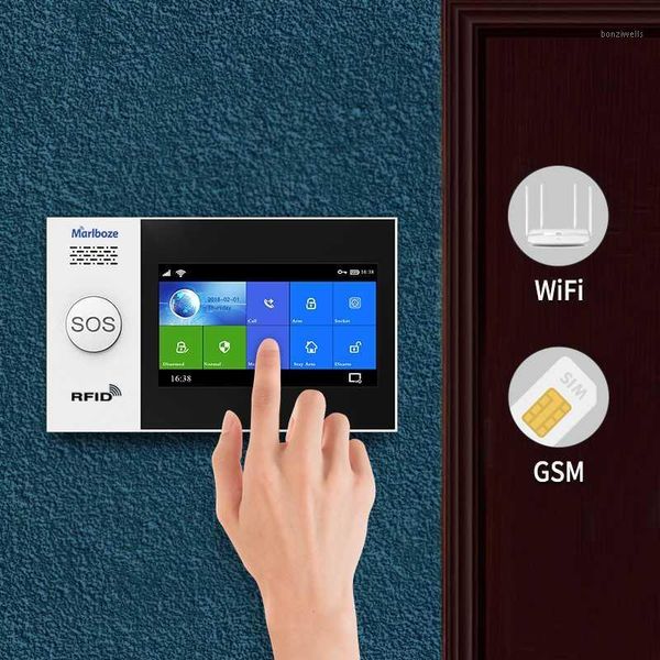 marlboze 4.3 inch ips color display wifi gsm gprs network anti-tamper burglar alarm systems security home alarms kit1
marlboze 4.3 inch ips color display wifi gsm gprs network anti-tamper burglar alarm systems security home alarms kit1