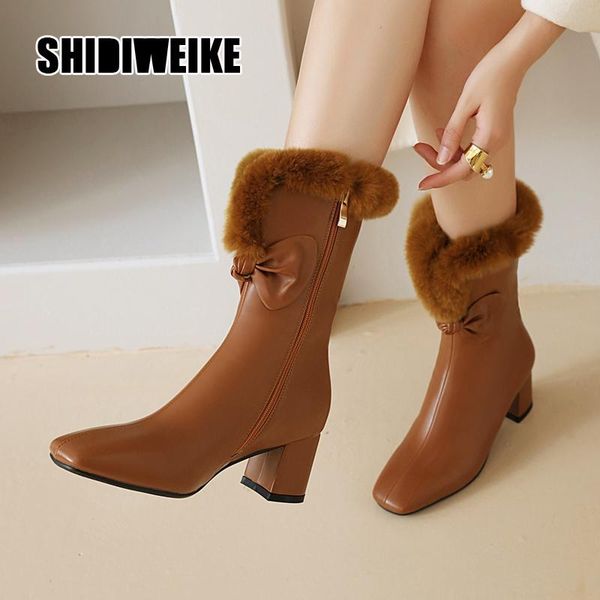 boots 2021 fashion winter women snow warm mid-calf square heel slip on casual pu shoes v732, Black
boots 2021 fashion winter women snow warm mid-calf square heel slip on casual pu shoes v732, Black