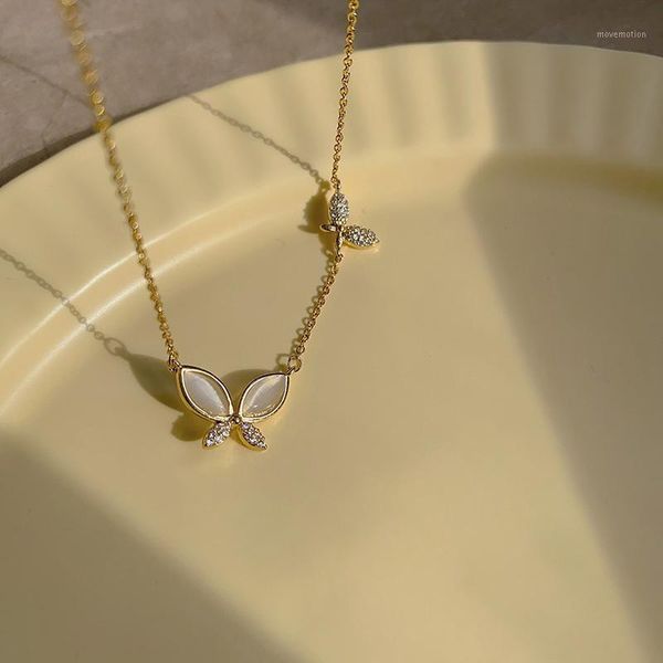 2020 trendy korea chokers necklaces fashion jewelry exquisite inlaid zircon opal butterfly pendant elegant female necklace 1431, Golden;silver
2020 trendy korea chokers necklaces fashion jewelry exquisite inlaid zircon opal butterfly pendant elegant female necklace 1431, Golden;silver