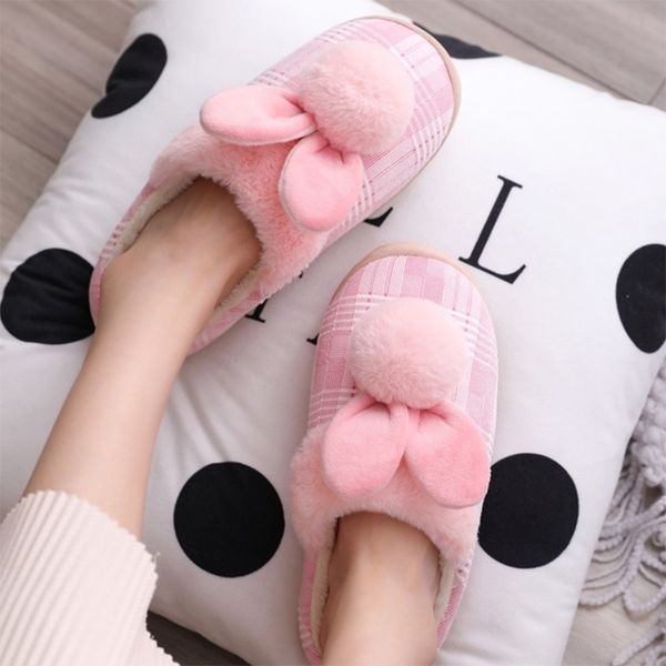 women slippers winter plush rabbit ladies shoes home bedroom keep warm slipper female footwear casual comfort sweet girls y201026, Black
women slippers winter plush rabbit ladies shoes home bedroom keep warm slipper female footwear casual comfort sweet girls y201026, Black