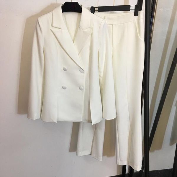 women's suits & blazers 6.1 temperament white set double breasted slim blazer coat + split flare pants two piece sets1, White;black
women's suits & blazers 6.1 temperament white set double breasted slim blazer coat + split flare pants two piece sets1, White;black