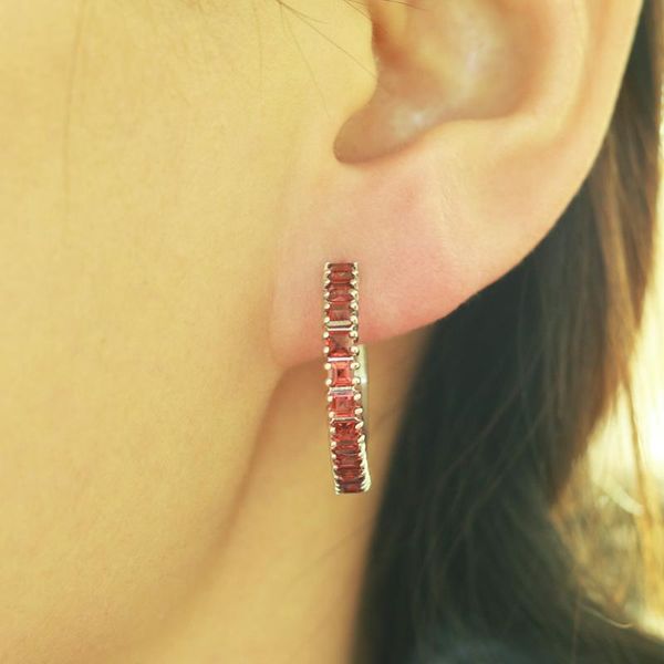 hoop & huggie mh jewelry women's noble earring fine 100% natural garnet gemstone 925 sterling silver engagement wedding gift, Golden;silver
hoop & huggie mh jewelry women's noble earring fine 100% natural garnet gemstone 925 sterling silver engagement wedding gift, Golden;silver