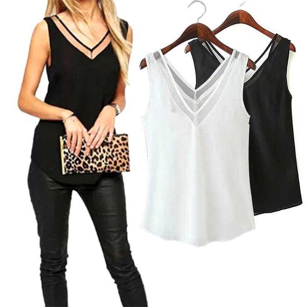 fashion chiffon slim loose v neck sleeveless vest shirt blouse for women girls solid jan88 drop shipping, White
fashion chiffon slim loose v neck sleeveless vest shirt blouse for women girls solid jan88 drop shipping, White