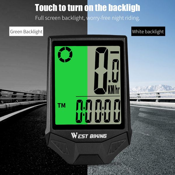 west biking bike computer wireless speedometer odometer waterproof lcd backlight cycling mtb bicycle computer satch light
west biking bike computer wireless speedometer odometer waterproof lcd backlight cycling mtb bicycle computer satch light