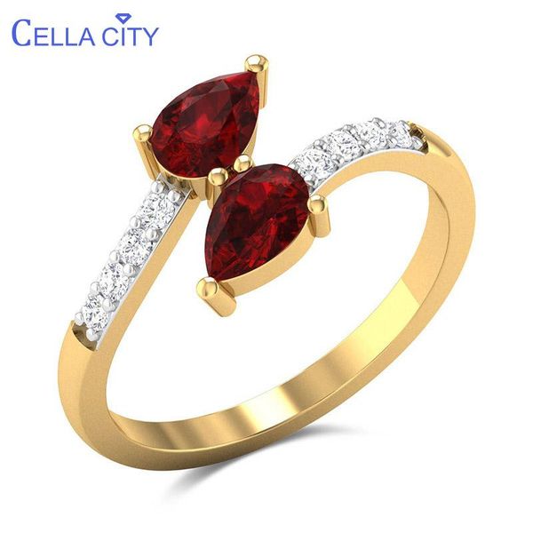 cluster rings cellacity silver 925 for women fine jewelry with gemstones water drop shaped ruby female luxury gold color ring dating, Golden;silver
cluster rings cellacity silver 925 for women fine jewelry with gemstones water drop shaped ruby female luxury gold color ring dating, Golden;silver