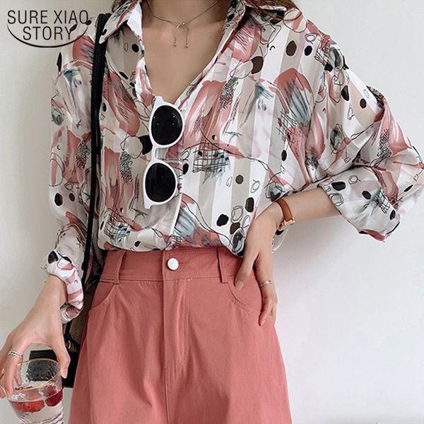women's blouses & shirts 2021 autumn long sleeve printing women blouse cotton casual vintage plus size ladies clothes shirt for cardig, White
women's blouses & shirts 2021 autumn long sleeve printing women blouse cotton casual vintage plus size ladies clothes shirt for cardig, White
