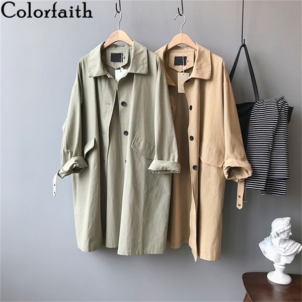 colorfaith new 2020 autumn winter women's cargo windbreaker casual vintage pockets outerwear oversize long trench lj201128, Tan;black
colorfaith new 2020 autumn winter women's cargo windbreaker casual vintage pockets outerwear oversize long trench lj201128, Tan;black
