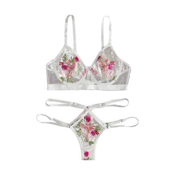 40# brief sets women lingerie set floral embroidery gauze bra thong underwear set porno women babydoll clothes, Red;black
40# brief sets women lingerie set floral embroidery gauze bra thong underwear set porno women babydoll clothes, Red;black