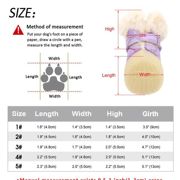 4pcs warm pet dog cat shoes anti-slip dog boots socks winter puppy cat rain snow booties footwear for small dogs chihu jllgjl
4pcs warm pet dog cat shoes anti-slip dog boots socks winter puppy cat rain snow booties footwear for small dogs chihu jllgjl