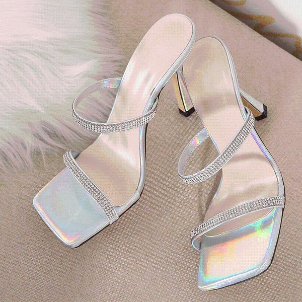 ltarta 2021 women spring and summer new rhinestone square toe mid-high heel sandals slippers jelly sandals zl-559-1, Black
ltarta 2021 women spring and summer new rhinestone square toe mid-high heel sandals slippers jelly sandals zl-559-1, Black