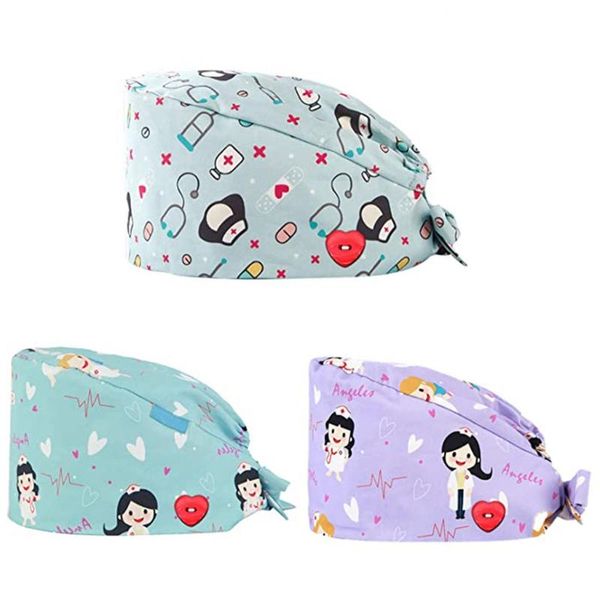 beanie/skull caps 3pcs adjustable working cap with heart buttons sweatband cartoon bouffant hat, Blue;gray
beanie/skull caps 3pcs adjustable working cap with heart buttons sweatband cartoon bouffant hat, Blue;gray