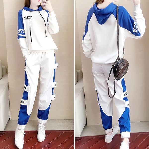 women's wear two-piece sports suit women's two piece set fashion korean suit casual sports temperament long sleeve net red sportsw, Gray
women's wear two-piece sports suit women's two piece set fashion korean suit casual sports temperament long sleeve net red sportsw, Gray