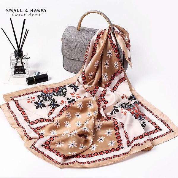 70*70cm spring korean new small square scarf female printed silk scarf decoration wild small headscarf, Blue;gray
70*70cm spring korean new small square scarf female printed silk scarf decoration wild small headscarf, Blue;gray