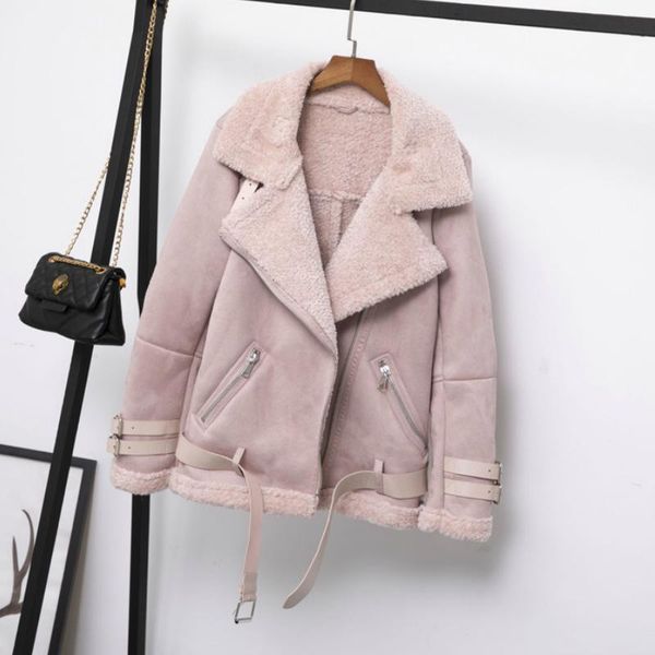 winter thickened suede fleece warm casual jackets for women camel lapel belt thickening female brown velvet outerwear & coats, Black
winter thickened suede fleece warm casual jackets for women camel lapel belt thickening female brown velvet outerwear & coats, Black