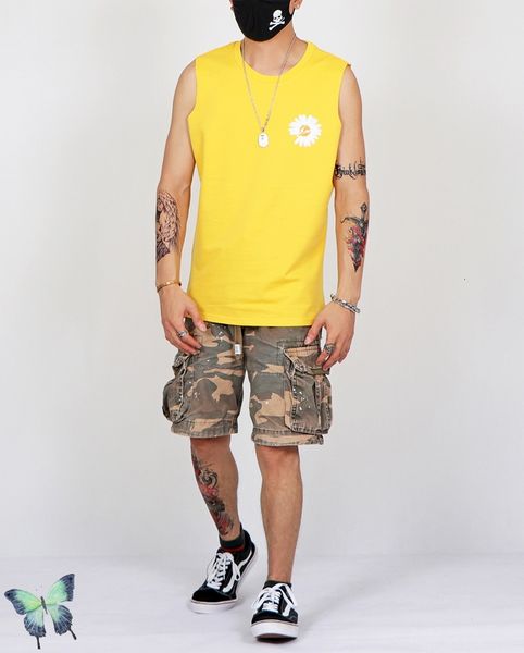 2021 new peaceminusone sleeveless t shirt t-shirt men women casual daisy tees sportswear fast shipping saho, White;black
2021 new peaceminusone sleeveless t shirt t-shirt men women casual daisy tees sportswear fast shipping saho, White;black