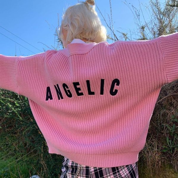 ins cardigan in autumn with letter angel embroidery loose button coat sweater coat button sweater for women 0pfgw, White;black
ins cardigan in autumn with letter angel embroidery loose button coat sweater coat button sweater for women 0pfgw, White;black