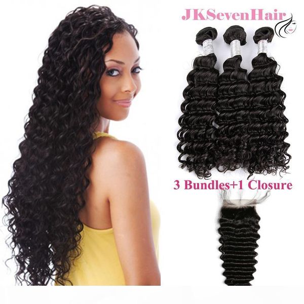 brazilian human hair bundles 3pcs with 4x4inch lace closure 12a grade deep wave malaysian peruvian indian virgin hair wefts, Black
brazilian human hair bundles 3pcs with 4x4inch lace closure 12a grade deep wave malaysian peruvian indian virgin hair wefts, Black