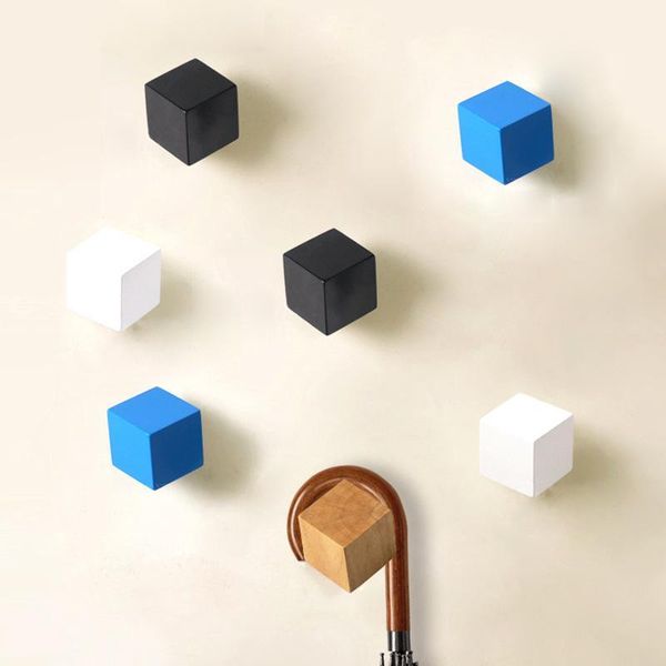 hooks & rails 1pcs solid wood square living room bedroom decoration hook blue white black hanger coat wall storage1
hooks & rails 1pcs solid wood square living room bedroom decoration hook blue white black hanger coat wall storage1