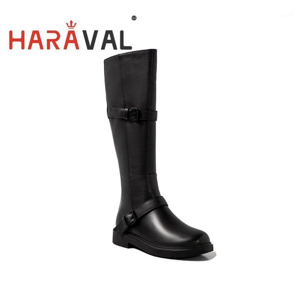 haraval women elegant knee high boots lady classic black real leather long boots soft round toe low heel shoes zipper e76l1
haraval women elegant knee high boots lady classic black real leather long boots soft round toe low heel shoes zipper e76l1