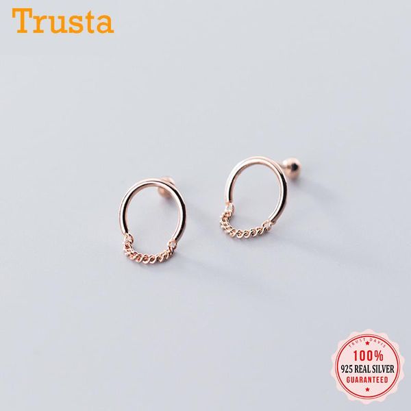 TrustDavis Real 925 Sterling Silver Fashion Round Chain Screw Beads Stud Earrings For Women Wedding Party Fine Jewelry DB063, Golden;silver
TrustDavis Real 925 Sterling Silver Fashion Round Chain Screw Beads Stud Earrings For Women Wedding Party Fine Jewelry DB063, Golden;silver