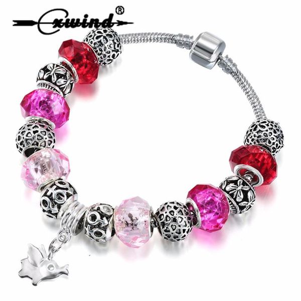 cxwind animal elephant pendant bracelet butterfly flower heart glass&crystal charm beads bracelets & bangles for women bijoux, Golden;silver
cxwind animal elephant pendant bracelet butterfly flower heart glass&crystal charm beads bracelets & bangles for women bijoux, Golden;silver