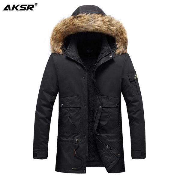 men's winter parka jackets large size fleece thick warm winter jackets male outwear windbreakers fur hooded jackets coats 201028, Black
men's winter parka jackets large size fleece thick warm winter jackets male outwear windbreakers fur hooded jackets coats 201028, Black