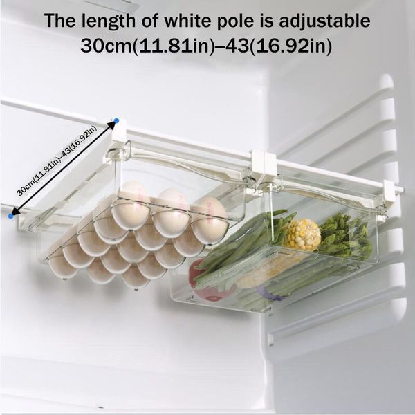 fridge organizer storage rack er shelf pull-out refrigerator storage box preservation keep fresh partition container
fridge organizer storage rack er shelf pull-out refrigerator storage box preservation keep fresh partition container