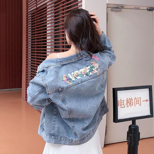 2019 spring denim jacket female loose embroidery retro outerwear autumn fashion classic single-breasted women denim coat jia3831, Black;brown
2019 spring denim jacket female loose embroidery retro outerwear autumn fashion classic single-breasted women denim coat jia3831, Black;brown