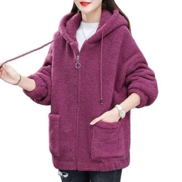 autumn winter coat firm sweet hooded women harajuku women's loose casual warm hooded women zipper wool flannel sweatshirts, Black
autumn winter coat firm sweet hooded women harajuku women's loose casual warm hooded women zipper wool flannel sweatshirts, Black