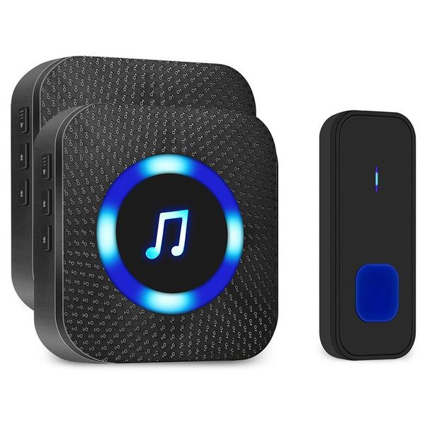 waterproof wireless doorbell kit, door bell alarm with 1000 feet operating range, door chime alarm with 4 volume levels, 55 melo
waterproof wireless doorbell kit, door bell alarm with 1000 feet operating range, door chime alarm with 4 volume levels, 55 melo