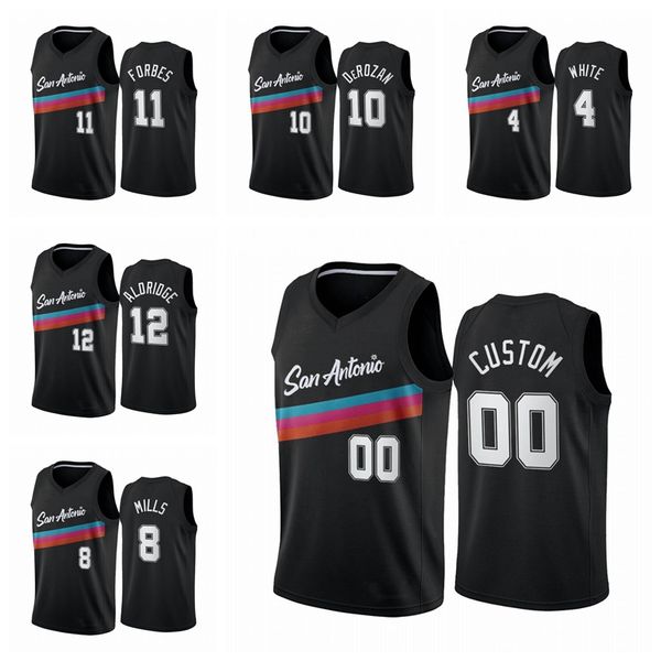 san antonio spurs men lamarcus aldridge derrick white patty mills bryn forbes city nba fiesta 2020-21 custom basketball jersey, Black
san antonio spurs men lamarcus aldridge derrick white patty mills bryn forbes city nba fiesta 2020-21 custom basketball jersey, Black