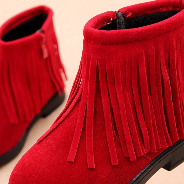 2020 autumn winter tassel cute girls suede shoes children's leather snow boots for girl botas de chicas, Black
2020 autumn winter tassel cute girls suede shoes children's leather snow boots for girl botas de chicas, Black