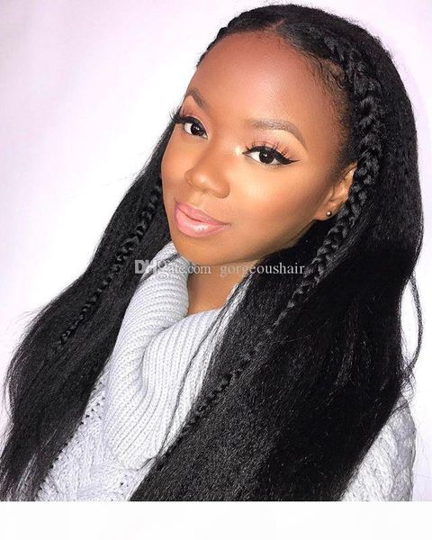 yaki kinky straight glueless full lace human hair wigs remy hair brazilian lace front wig for baby hair, Black;brown
yaki kinky straight glueless full lace human hair wigs remy hair brazilian lace front wig for baby hair, Black;brown