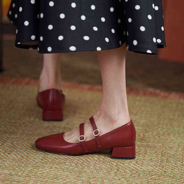kukuwine red mary jane women's sho spring and autumn shallow mouth thick heel one foot pedal french small high-heeled single
kukuwine red mary jane women's sho spring and autumn shallow mouth thick heel one foot pedal french small high-heeled single