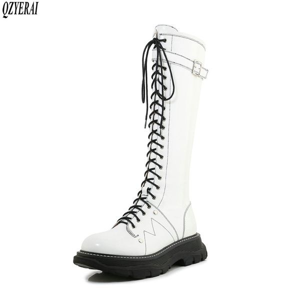 boots qzyerai 2021 winter genuine leather knee women motorcycle female warm shoes, Black
boots qzyerai 2021 winter genuine leather knee women motorcycle female warm shoes, Black