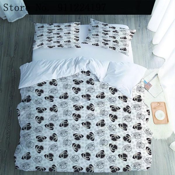 bedding sets pug set cartoon for kids duvet cover 3-piece comforter pure white quilt home textile bedclothes
bedding sets pug set cartoon for kids duvet cover 3-piece comforter pure white quilt home textile bedclothes