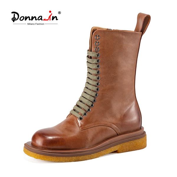 donna-in mid calf combat boots for women winter lace up flat genuine leather thick bottom boots ladies autumn winter shoes, Black
donna-in mid calf combat boots for women winter lace up flat genuine leather thick bottom boots ladies autumn winter shoes, Black